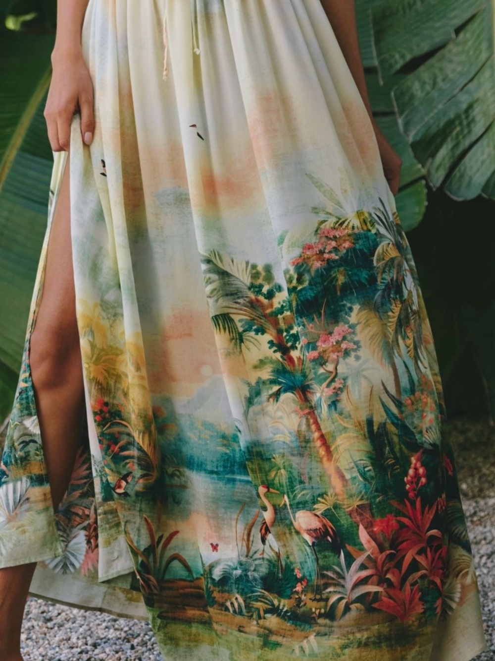 NWT! CELANDINE 🏞️ Scenic Maxi Dress - Resort - Size L - Picture 2 of 5